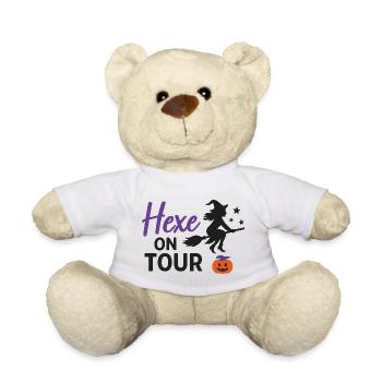 Witch on Tour Halloween Design - Teddy Bear - white - Front