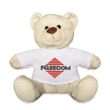 Freiheit Grafikdesign - Teddy - Weiß - Vorne