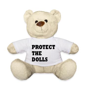 Protégez les poupées - Nounours - blanc - Devant