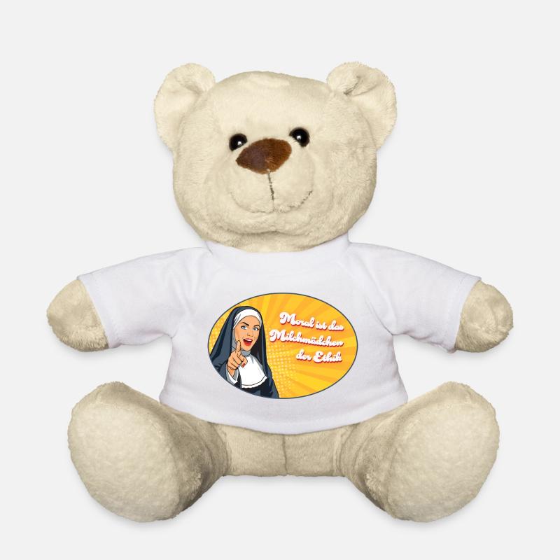 Moral ist für Milchmädchen - Teddy - Weiß