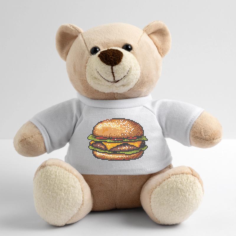 Hamburger 8 bits Pixel Art Nounours