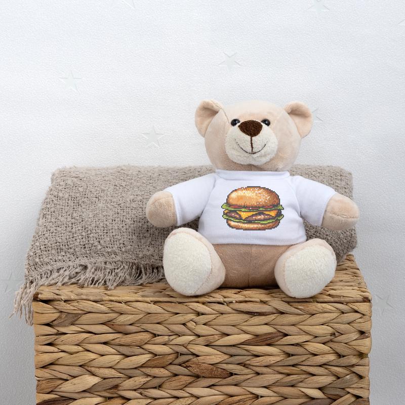 Hamburger 8 bits Pixel Art Nounours