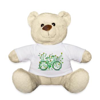 Floral Fahrrad - Bloomy Fahrrad - Teddy - Weiß - Vorne