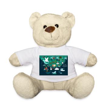 Southern Norway Souvenir - Teddy Bear - white - Front