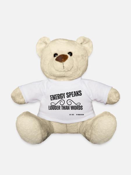 Energie spricht lauter als Worte - Teddy - Weiß