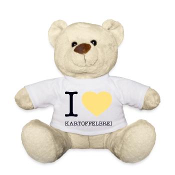 I love mashed potatoes - Teddy Bear - white - Front