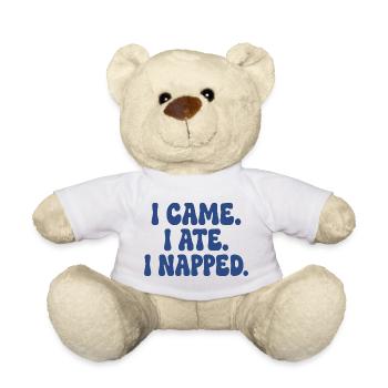 I Came I Ate I Napped - Teddy - Weiß - Vorne