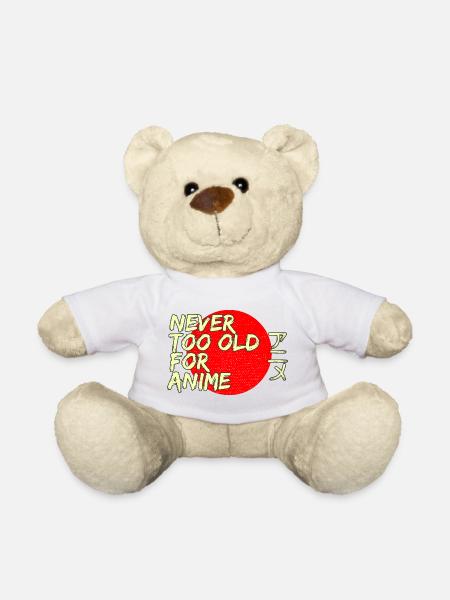 Never Too Old For Anime Japan Streetwear Design - Teddy - Weiß