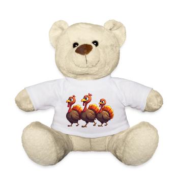 Thanksgiving Truthahn Baby - Teddy - Weiß - Vorne