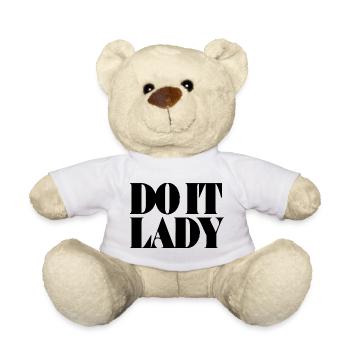 do it lady - schwarz - Teddy - Weiß - Vorne