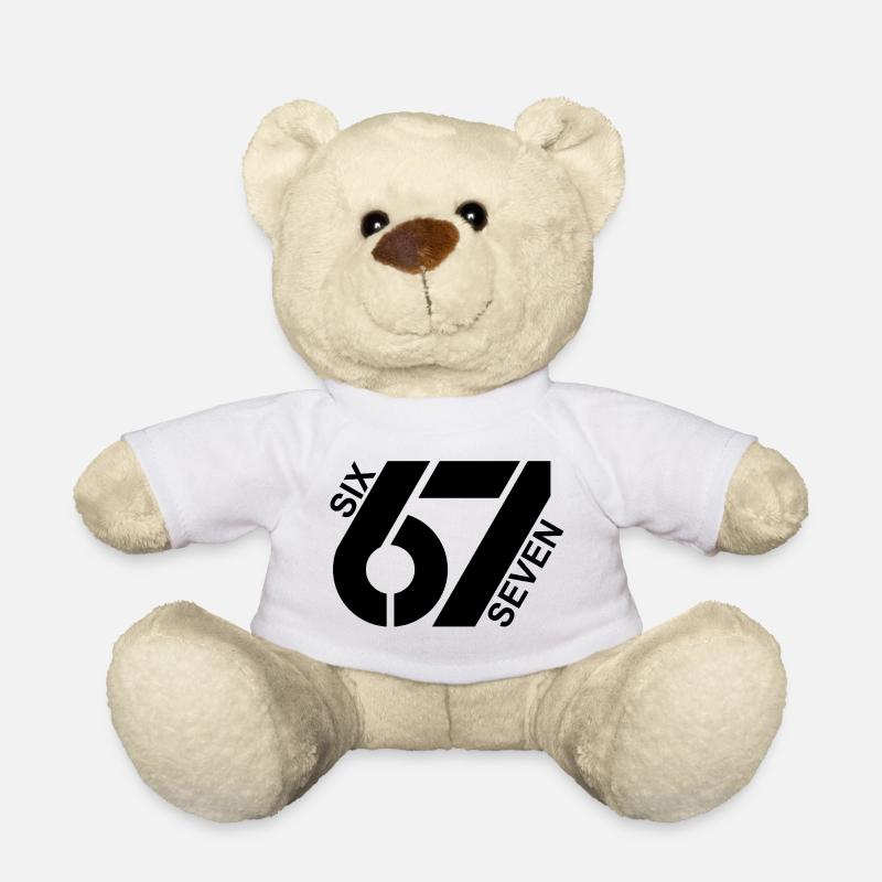 Six Seven 67 Jugendwort Meme Design - Teddy - Weiß