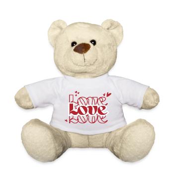 Love love love - Teddy Bear - white - Front