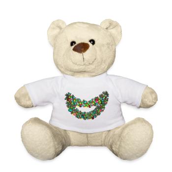 Tazz Gespräche | Fröhliches Neon-Girlanden-Lächeln - Teddy - Weiß - Vorne