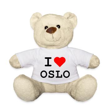 I love Oslo - ich liebe Oslo - Teddy Bear - white - Front