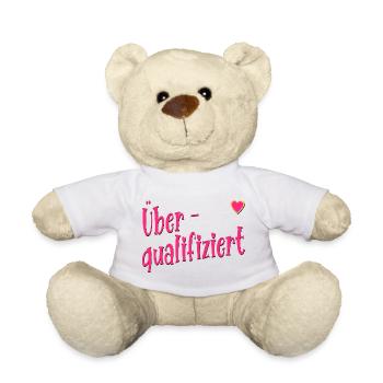 Overqualified Job Career - Teddy Bear - white - Front