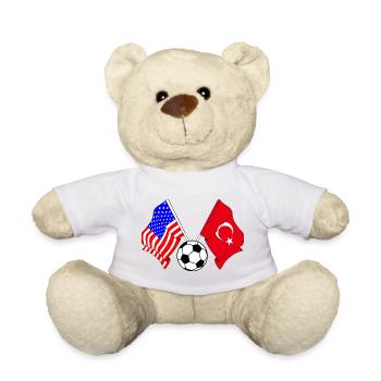 Football Turquie vs États-Unis - Nounours - blanc - Devant