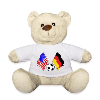Football Germany vs USA - Teddy Bear - white - Front