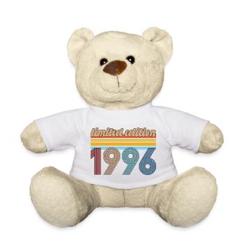 Vintage-Geburtstag 1996 Retro-Geschenk geboren 1996 - Teddy - Weiß - Vorne