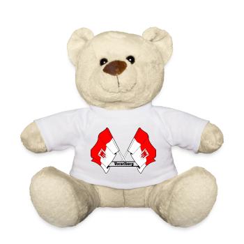 Vorarlberg Flags with Text - Teddy Bear - white - Front