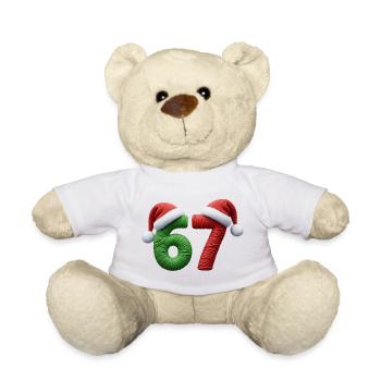 Noël mème 67 – Look de laine avec chapeaux - Nounours - blanc - Devant