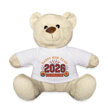 Bonne année 2026 Célébration Aventure qui nous attend - Nounours - blanc - Devant