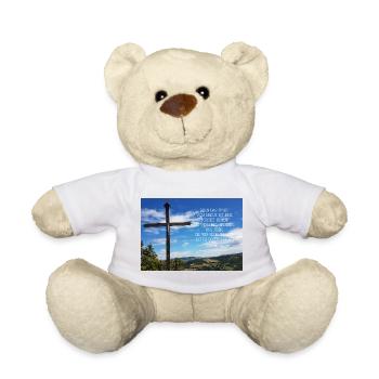 Kreuzweg über Berglandschaft - Teddy - Weiß - Vorne