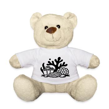 Korallen Korallenriff Ozean - Teddy - Weiß - Vorne