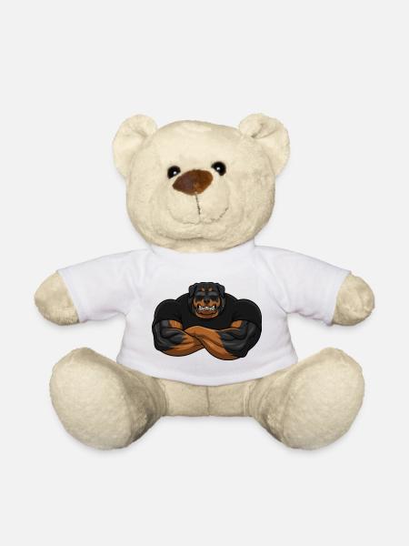 Rottweiler Security – Le videur le plus coriace - Nounours - blanc