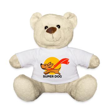 Sunlit Sprinting Boar - Teddy Bear - white - Front