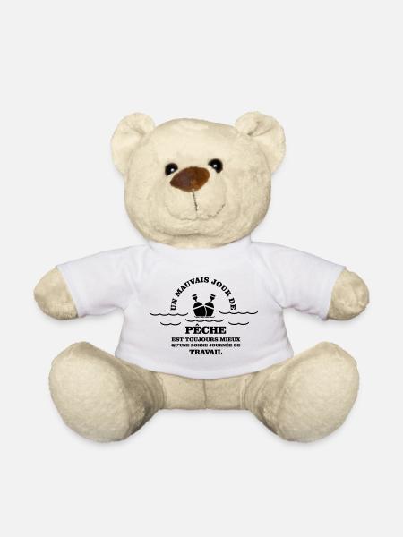 Peach humour - Teddy Bear - white