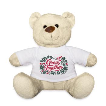 Grandir ensemble | Amour & Nature Saint-Valentin - Nounours - blanc - Devant