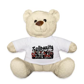 Community solidarity Antifascist - Teddy Bear - white - Front