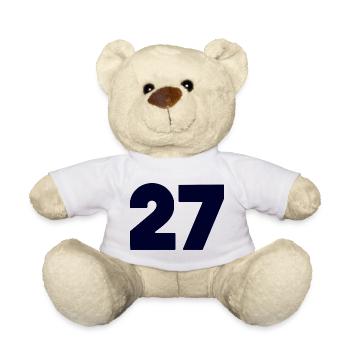 Fett 27 Numerisches Emblem - Teddy - Weiß - Vorne