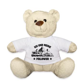 Moi et mes abonnés - Camping-car - Embouteillage - Nounours - blanc - Devant