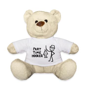 Cadeaux drôles d’hameçons pour pêcheurs - Nounours - blanc - Devant