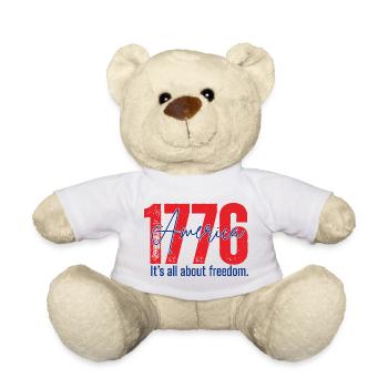1776 America Freedom Design - Nounours - blanc - Devant