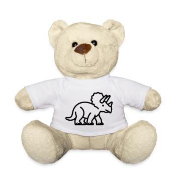 triceratops - Nounours - blanc - Devant