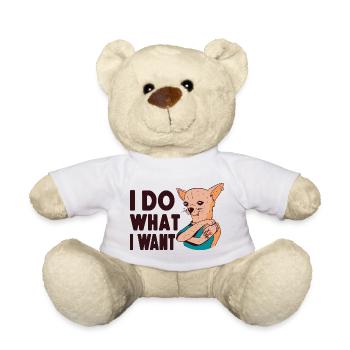 Chihuahua Chihuahueño Je fais ce que je - Nounours - blanc - Devant