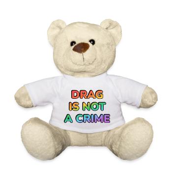 Le drag n’est pas un crime — Rainbow Glyphs - Nounours - blanc - Devant