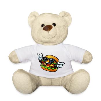 Cheerful Citizen with Sunglasses - Teddy Bear - white - Front