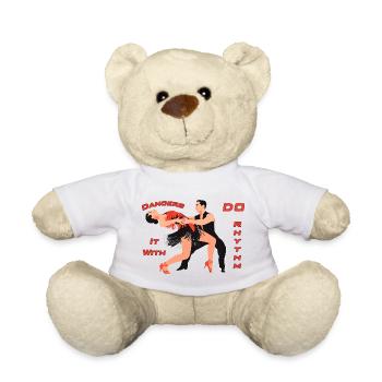 Dancers_Do_It_With_Rhythm - Teddy Bear - white - Front