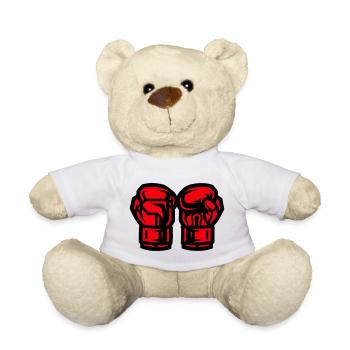 Symbole des gants de boxe Boxe - Nounours - blanc - Devant