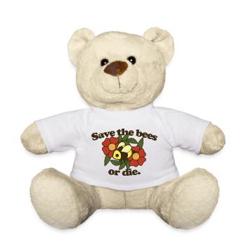 Rette die Bienen oder stirb - Teddy - Weiß - Vorne