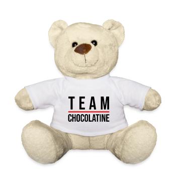 Team chocolatine - Nounours - blanc - Devant