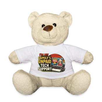 Family Tech Support Unpaid - Teddy Bear - white - Front