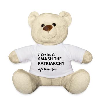 Smash the Patriarchy – Feminist Strength Statement - Teddy - Weiß - Vorne