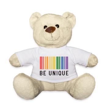 LGBT Pride Month - Be Unique - Teddy Bear - white - Front