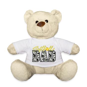 Camo Softball Dad PNG, Vatertagsdesign - Teddy - Weiß - Vorne
