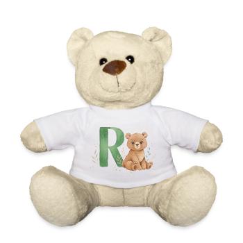 Tenez bon avec l’illustration de la lettre R - Nounours - blanc - Devant