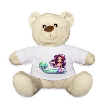 Unterwasser Zauberin mit Rolle - Teddy - Weiß - Vorne